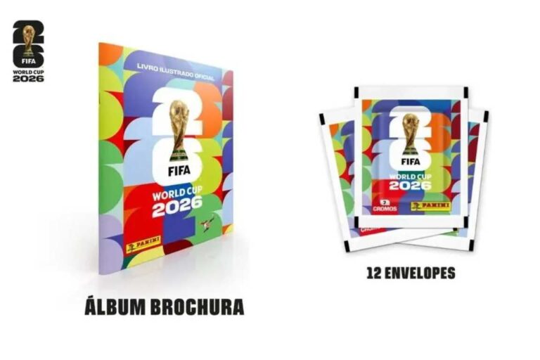 Álbum de Figurinhas + 12 envelopes